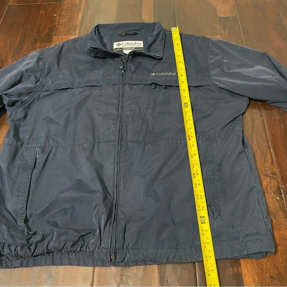 Columbia Omni Shade Jacket Men’s XL Navy Full Zip - Picture 8 of 12